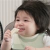 심형탁 子 하루, 소중한 앞니 두 개로..떡뻥 먹방  [슈돌]