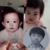 '김다예♥' 박수홍, 어린 시절 흑백 사진 "1세기 전?"..딸 닮은꼴 비교