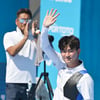 '10-10-10' 韓 남자양궁 유일 희망 김제덕, 대만 꺾고 4강 진출 [광주 현장]