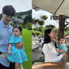 박수홍♥김다예 하트 가득..재이, 하늘만큼 화사한 패셔니스타