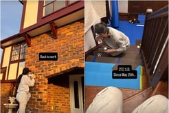 정려원, 호주 브리즈번서 母와 함께..2인 1조..집 수리 중