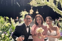 "나만 남았네" 김준호♥김지민 부케 받은 한윤서..절친 박나래는 '불참' [종합]