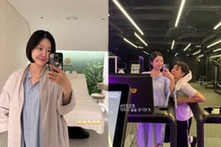 '쌍둥이 출산' 레이디제인 부은 얼굴 보니.."아직 슬슬 걷기만"