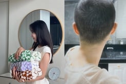 '박성광 아내' 이솔이, 항암 치료 후 풍성해진 머리숱 "수고했다, 나"