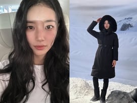 수지, 폭염 속 패딩입고 미모 열일..송혜교도 응원