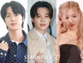 1위 방탄소년단 진, 2위 방탄소년단 지민, 3위 블랙핑크 로제