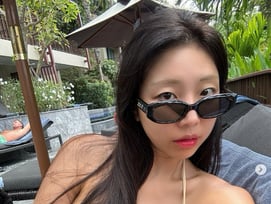 '베이글 1위' 김수현 치어, 머릿결로 못 가린 비키니 몸매