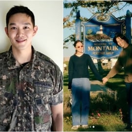 "공효진 꽃신"..'10살 연하남편' 케빈오, 오늘(17일) 전역→美서 신혼생활 [스타이슈]