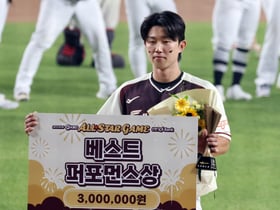 [포토]'베스트 퍼포먼스상' 드림올스타 전민재