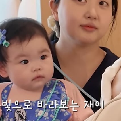 박수홍, 8개월 딸과 동물병원 방문..겁먹은 다홍이 걱정 "종괴일 가능성"