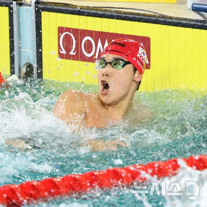 '韓 수영 최초' 아름다운 도전, 지유찬 자유형 50m 결승 7위 "내년 AG서 또 기록 깨고파"
