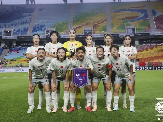 중국 여자축구, 세계 42위 대만에 4-2 진땀승 '동아시안컵 첫 승'