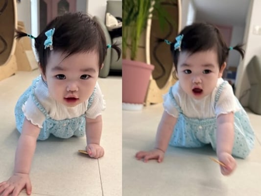 박수홍♥김다예 딸, 벌써 돌이라니.."언제 이렇게 컸지"