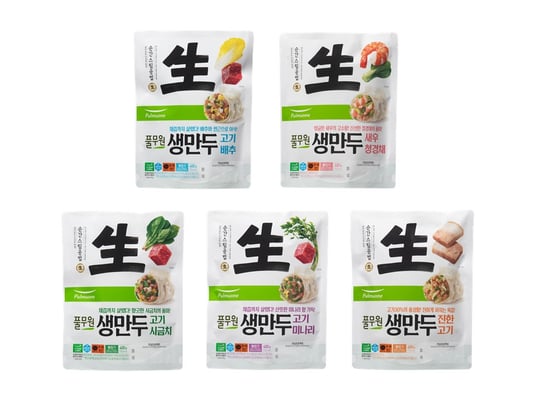 풀무원, 새로운 공법의 '생만두' 5종 선봬.."살아있는 식감 구현"