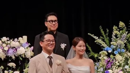 '새 신랑' 이상민, 김준호♥김지민과 쓰리샷 "행복하자"