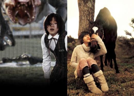 ▲왼쪽부터 봉준호 감독의 '괴물'과 이환경 감독의 '각설탕'
