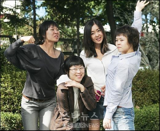 웃찾사 퀸카 만들기 대작전에 출연중인 정주리, 김현정, 백보람, 이경분(왼쪽부터) ⓒ홍기원 인턴기자