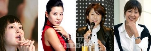 왼쪽부터 작품속 연상녀로 등장하는 이나영 이태란 고현정 유호정