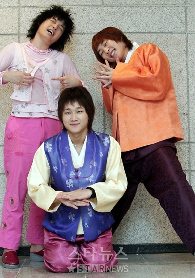 ↑'웃찾사'의 '언행일치' 코너에 출연중인 개그맨 남명근 이진호 이용진(위 왼쪽부터)ⓒ<박성기 기자 musictok@>