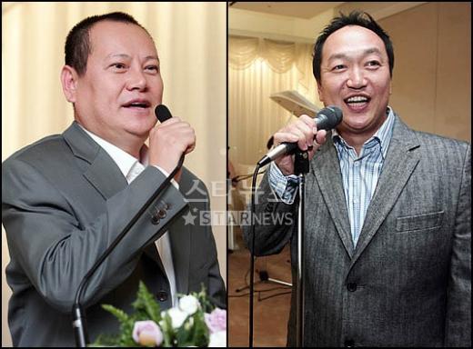 탤런트 손종범 결혼식서 축가부른 김학철(왼쪽)과 박상면 ⓒ<박성기 기자 musictok@>