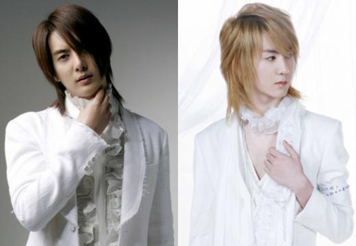SS501 김형준(왼쪽)과 그룹 씽 멤버로 데뷔한 김기범