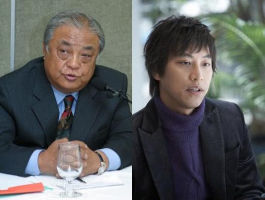 ↑SBS 사극 '왕과 나'의 김재형 PD와 주인공을 맡은 오만석