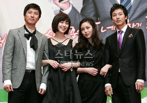 KBS 2TV 월화 미니시리즈 '꽃피는 봄이오면'의 박건형 이하나 박시연 이한(왼쪽부터) ⓒ머니투데이 스타뉴스