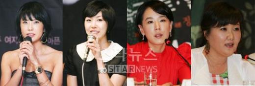 왼쪽부터 최진실 성현아 강수연 김해숙
