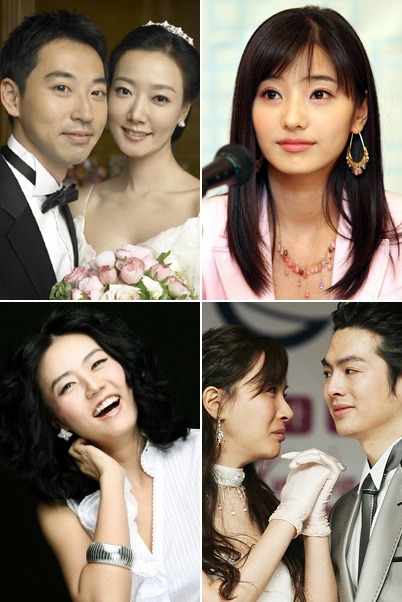 5월 결혼식을 올리는 스타들. 왼쪽 위부터 시계방향으로 이루마-손혜임 커플, 한채영, 하리수-미키정, 손미나 아나운서
