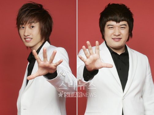 사고 12일만에 DJ로 복귀한 슈퍼주니어 은혁(왼쪽)과 이특을 대신해 임시DJ를 맡은 신동. ⓒ머니투데이 스타뉴스