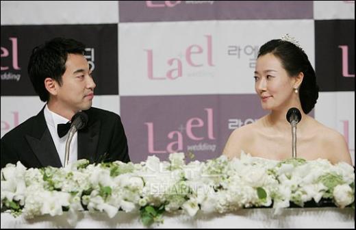 결혼식을 앞두고 기자회견을 갖는 이루마 손혜임 커플 ⓒ임성균 기자 tjdrbs23@