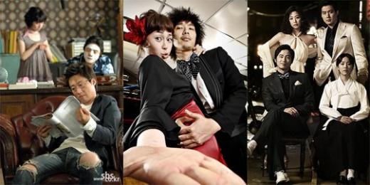 왼쪽부터 SBS '쩐의 전쟁', MBC '메리대구 공방전', KBS 2TV '경성스캔들'.