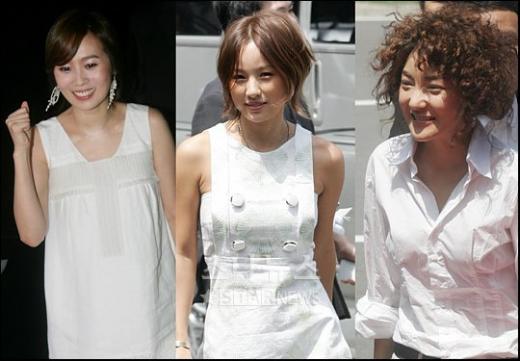 ↑박경림 결혼식에 참석한 이수영, 이효리, 바다(맨 왼쪽 사진부터)