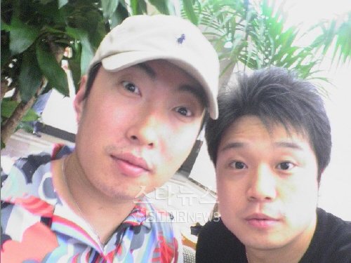 박명수와 '정실장' 정석권씨(오른쪽)