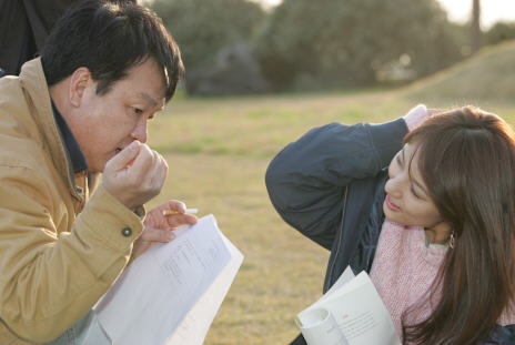 ↑ '세잎클로버' 촬영 당시 이효리에게 연기지도 중인 장용우 PD