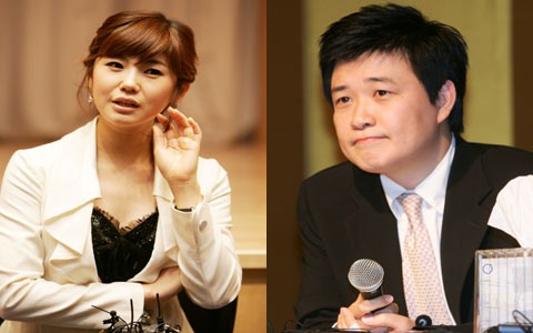 프리랜서 방송인으로 활동중인 강수정과 김성주 전 아나운서.