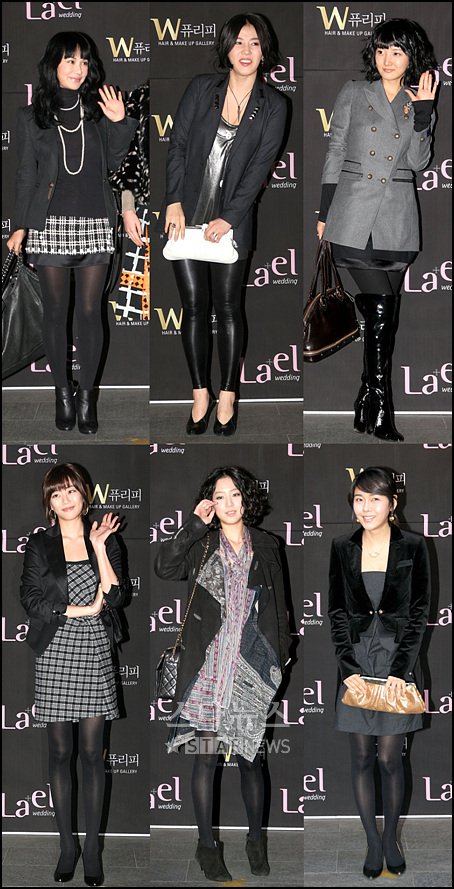 ↑엄정화, 길건, 사강, 박탐희, 한고은, 김효진(윗줄 왼쪽부터 시계방향으로)