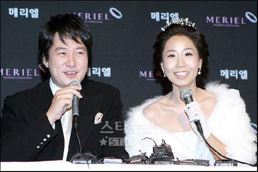 ↑17일 결혼식을 올리는 안재환-정선희 커플 ⓒ<김병관 기자>