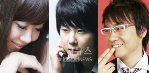 자신의 콘서트에서 원더걸스의 'Tell me'에 도전하는 발라드 가수들. 왼쪽부터 양파, 신혜성, 유리상자 이세준. ⓒ머니투데이 스타뉴스