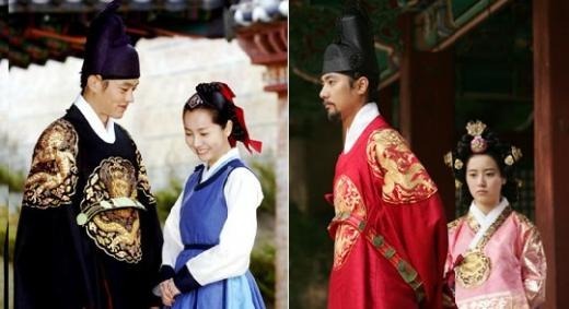 왼쪽부터 MBC '이산'과 SBS '왕과 나'