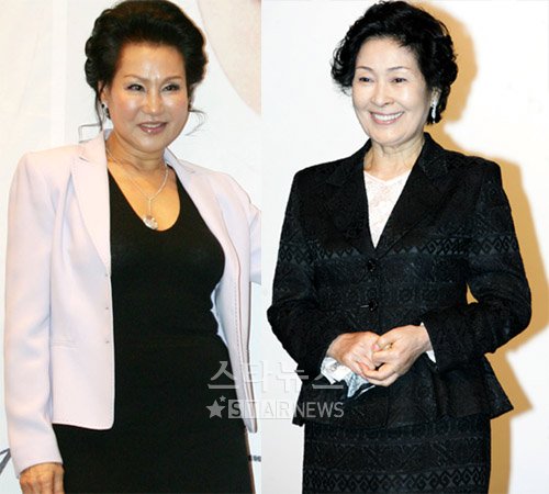 패티김(왼쪽)과 김혜자 ⓒ머니투데이 스타뉴스