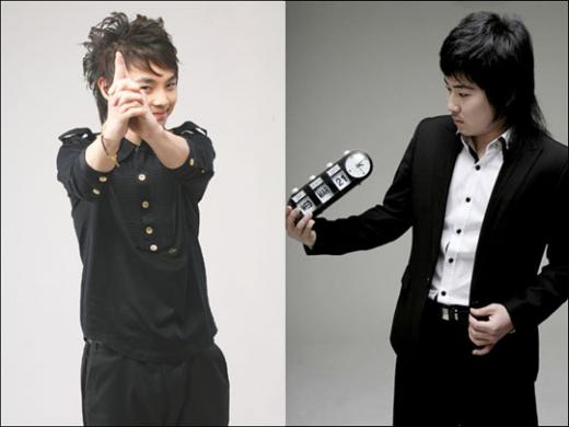 유명 마술사 최현우(좌)와 스펀지 2.0에 출연 중인 동명 마술사 최현우