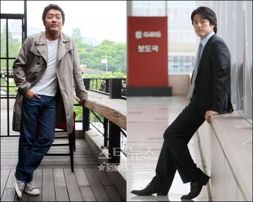 하정우(좌)와 지진희 ⓒ머니투데이 스타뉴스