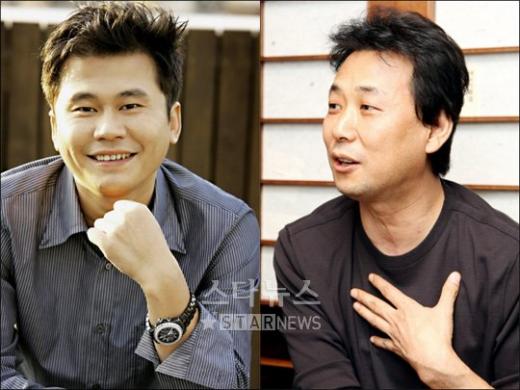 ↑양현석(왼쪽)과 김창환
