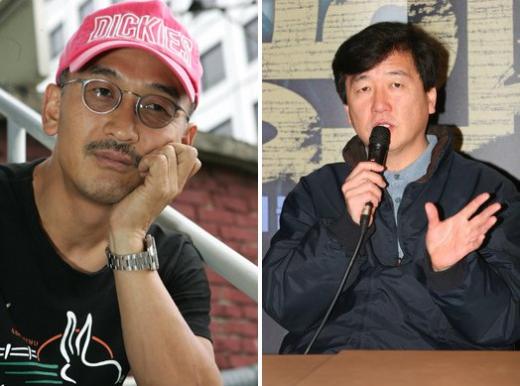 ↑이준익 감독(왼쪽)과 강우석 감독