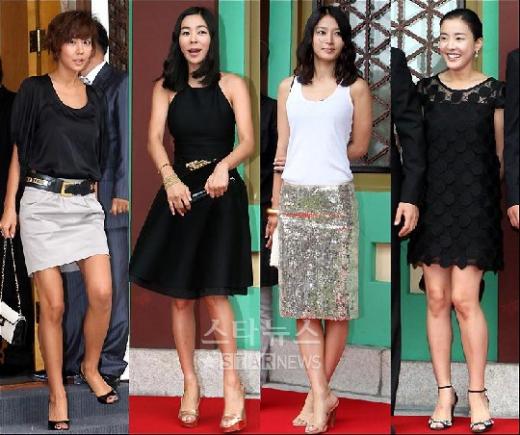 ↑김준희,이혜영,황보,박은혜(왼쪽부터)