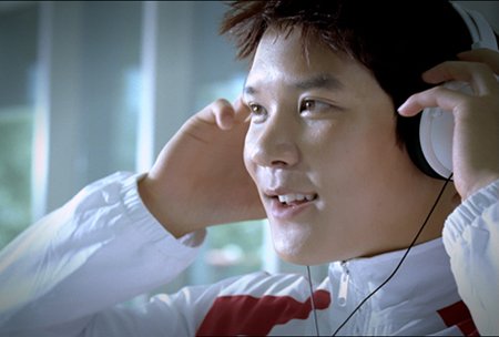 ↑SK 텔레콤 광고 속 박태환