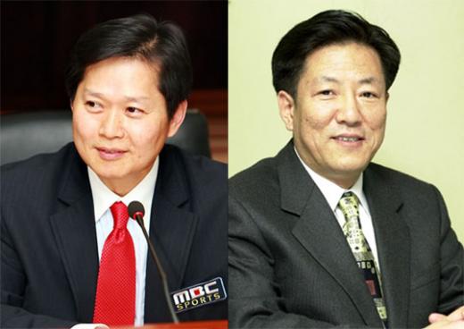 김창옥 MBC 아나운서 국장과 박영만 SBS 아나운서 팀장.