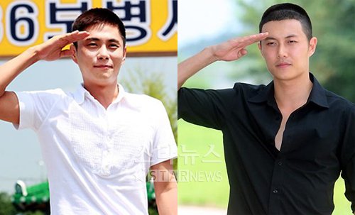 4일 동시 입대하는 가수 이기찬과 배우 재희 ⓒ홍봉진 송희진 기자 hongga@