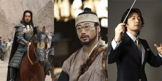 KBS 2TV '바람의 나라' 송일국, SBS '바람의 화원' 박신양, MBC '베토벤 바이러스' 김명민(좌측부터)